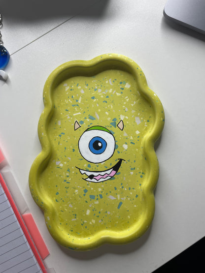 Mike/Sully Terrazzo 人物托盘，Jesmonite