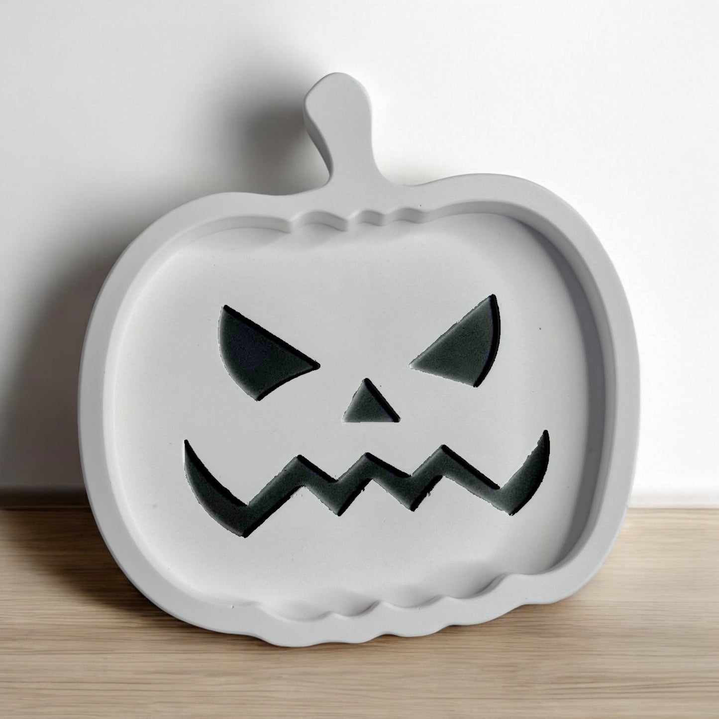 Pumpkin Face Jesmonite Trinket Tray