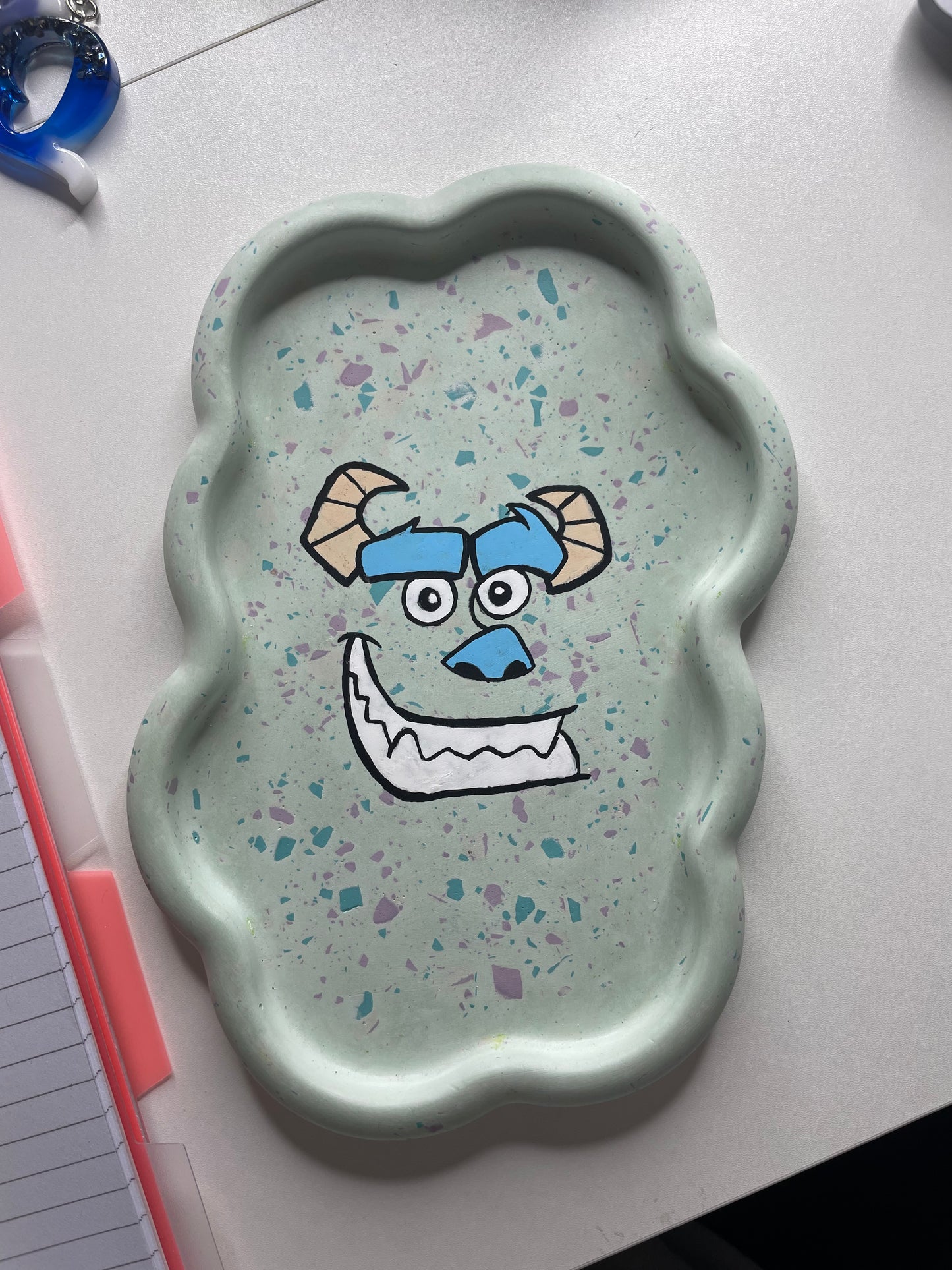 Mike/Sully Terrazzo Character Tray, Jesmonite