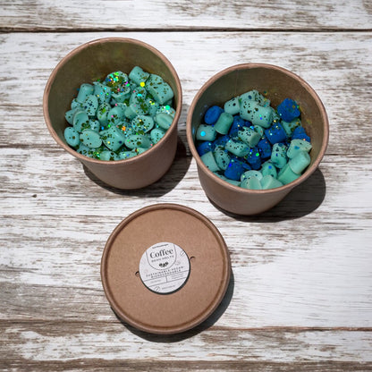 Highly Scented Wax Melts with Jar, Coffee beans