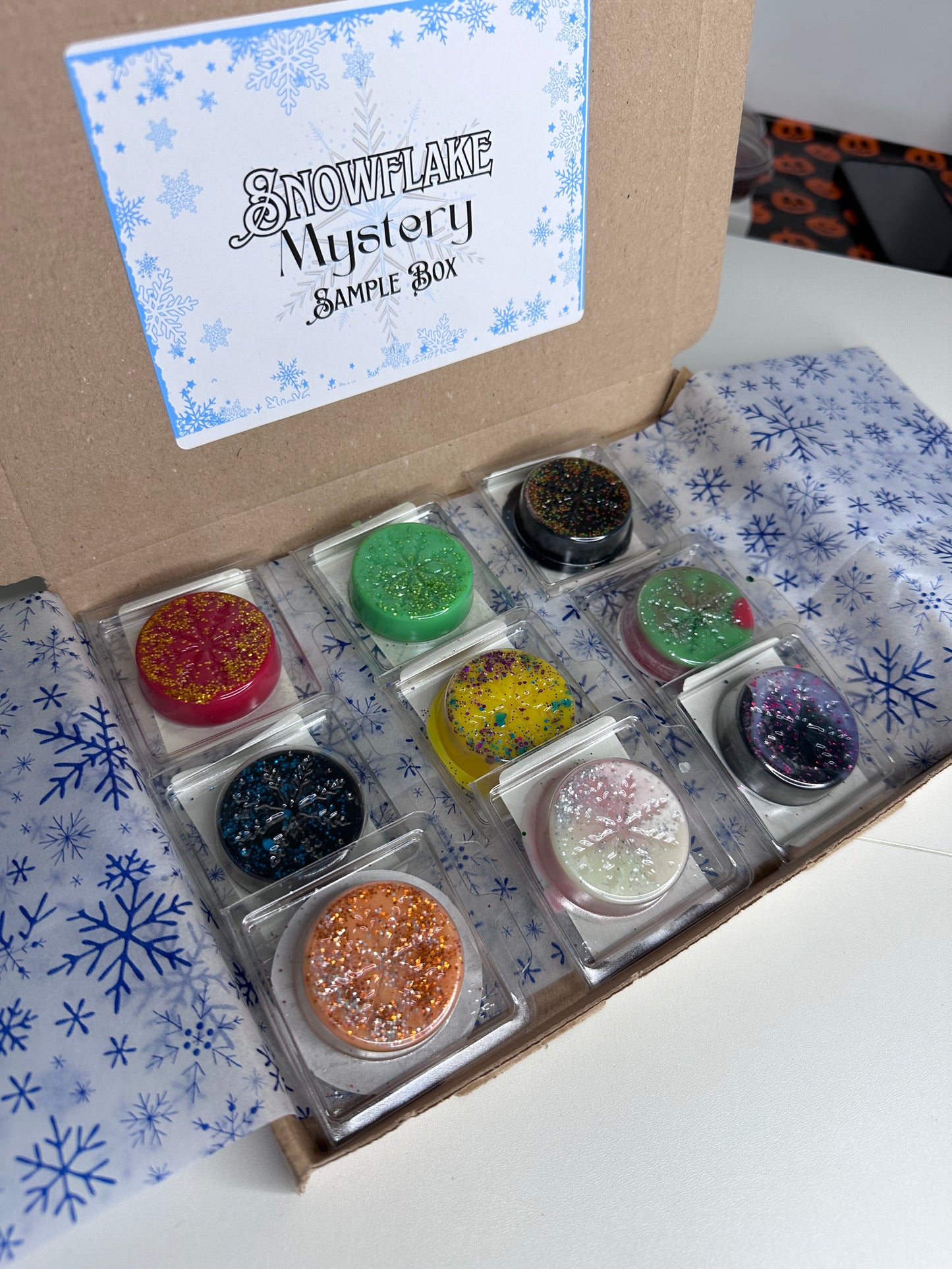 Snowflake Wax Melt Mystery Sample Box