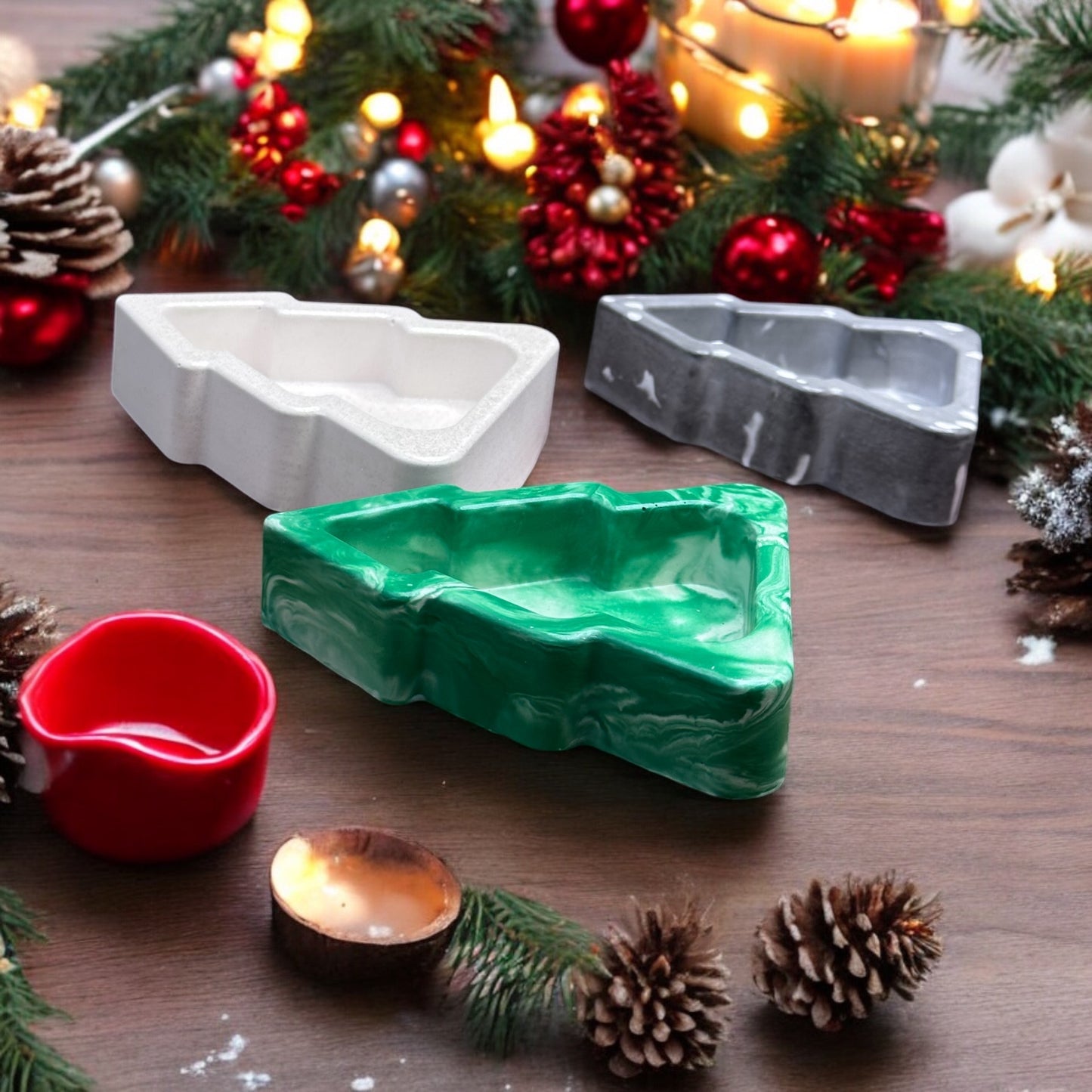 Christmas Tree Trinket Tray