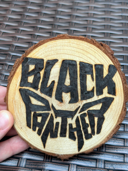 Black Panther Double Log Coaster