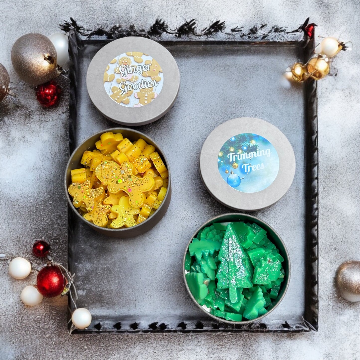 Christmas Wax Melt Tins