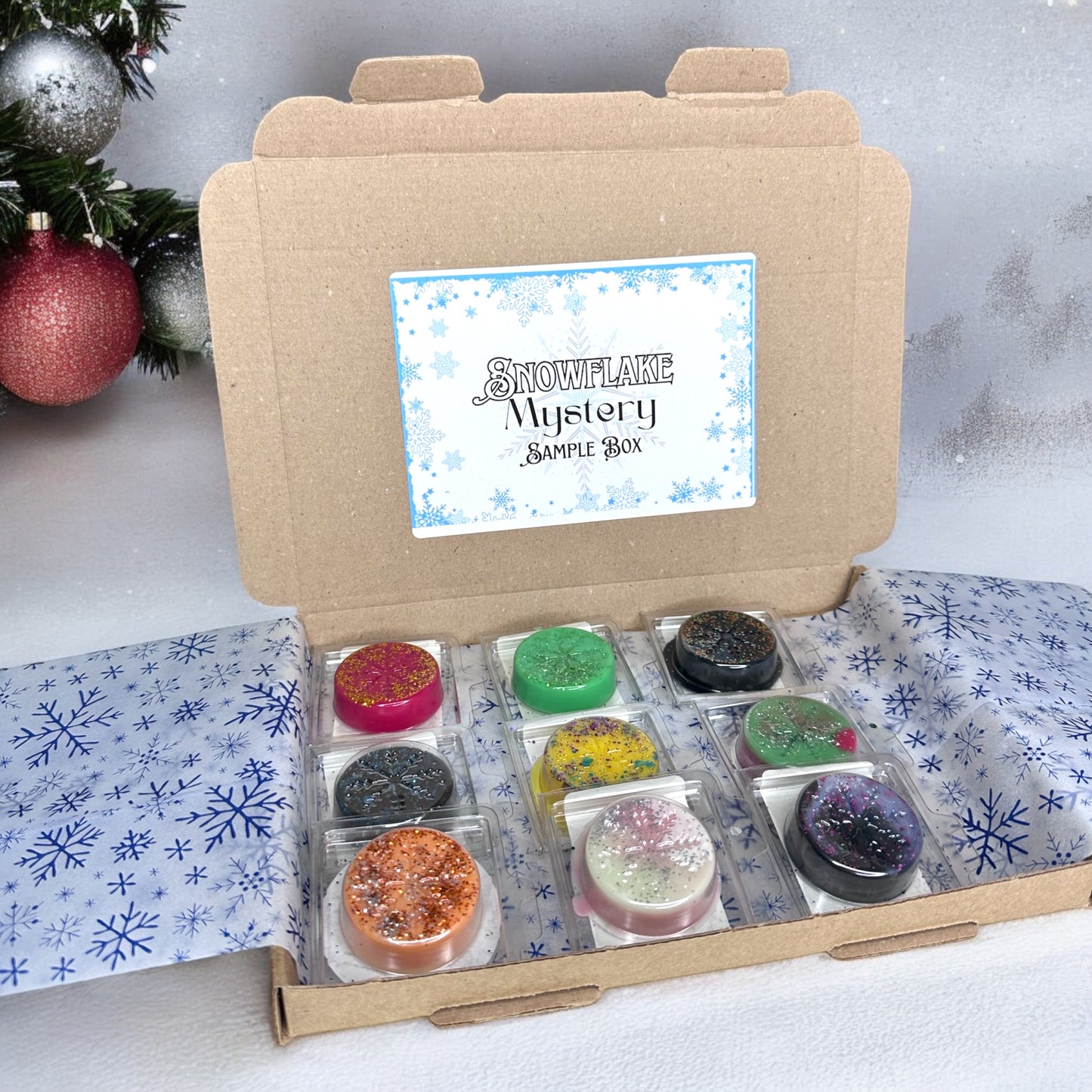 Snowflake Wax Melt Mystery Sample Box