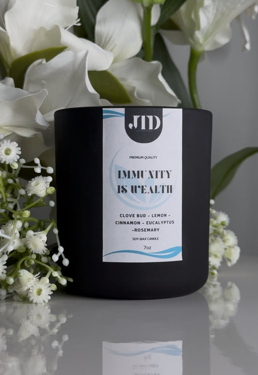 Immunity Is Wealth Mood Candle