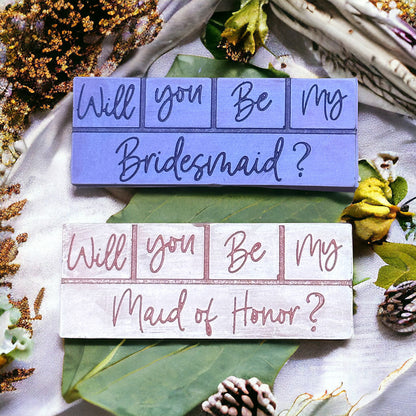 Wedding Wax Melt Snapbars, Maid of Honor, Bridesmaid