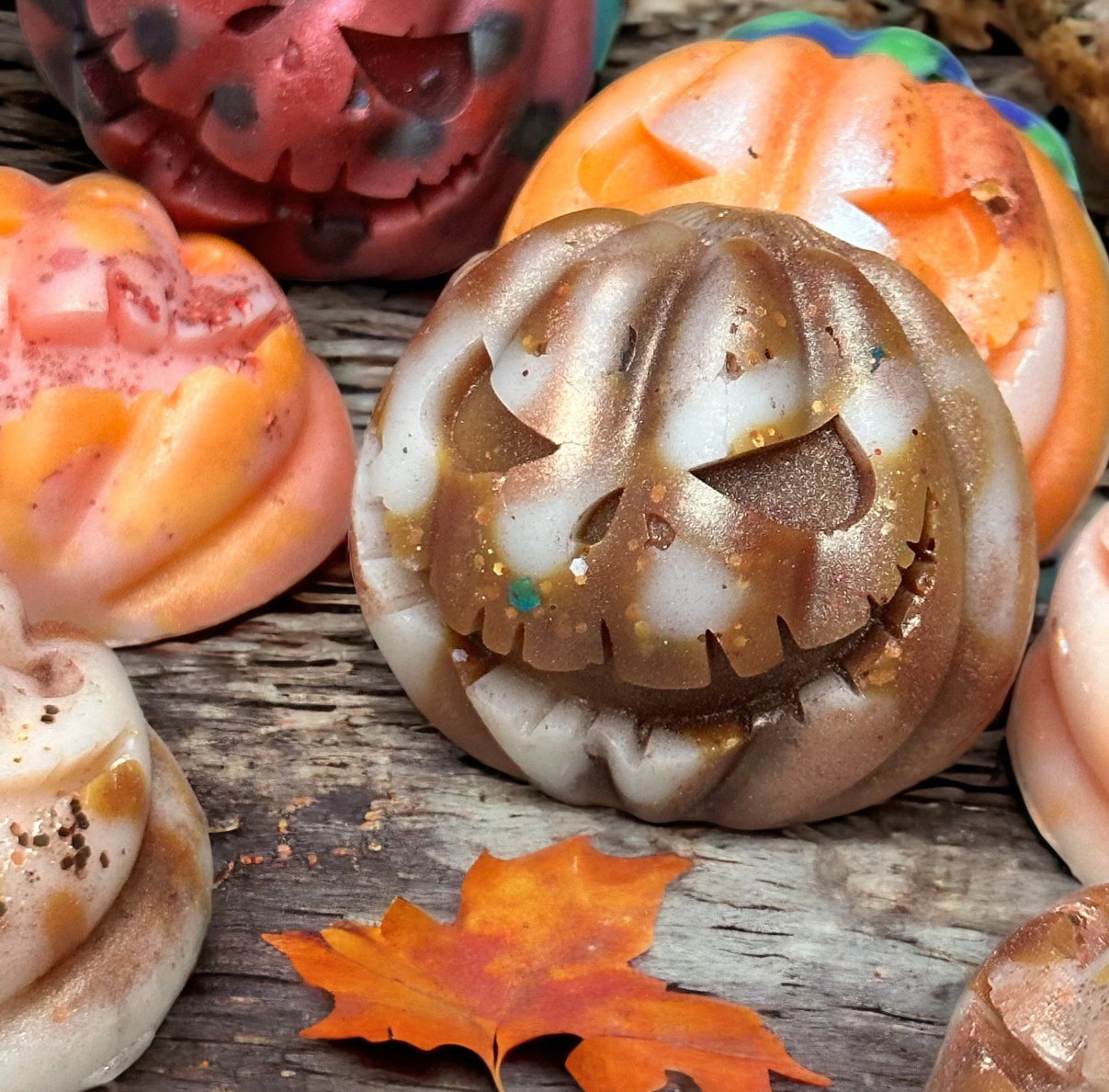 3D Pumpkin Face Wax Melts, Pack of 3