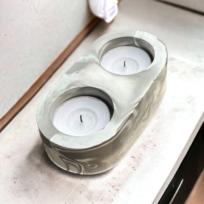 Jesmonite Tea Light Holder, Candle Holder, Jesmonite Home Decor, Eco Friendly