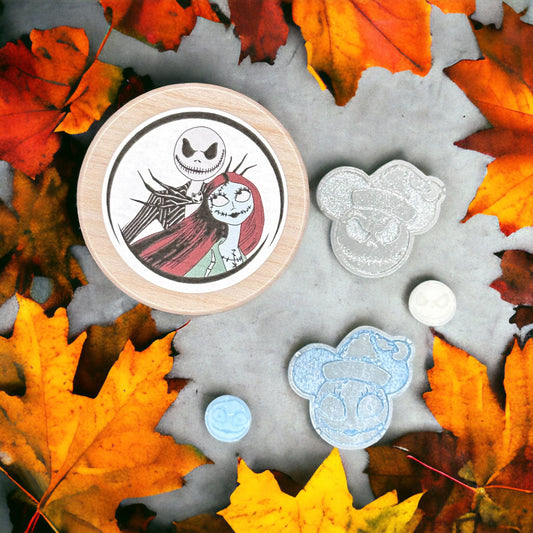 Jack and Sally Wax Melts tins, Highly Scented